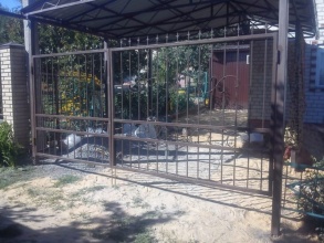 Решетчатые ворота распашные - пример 12 фото в Дмитрове